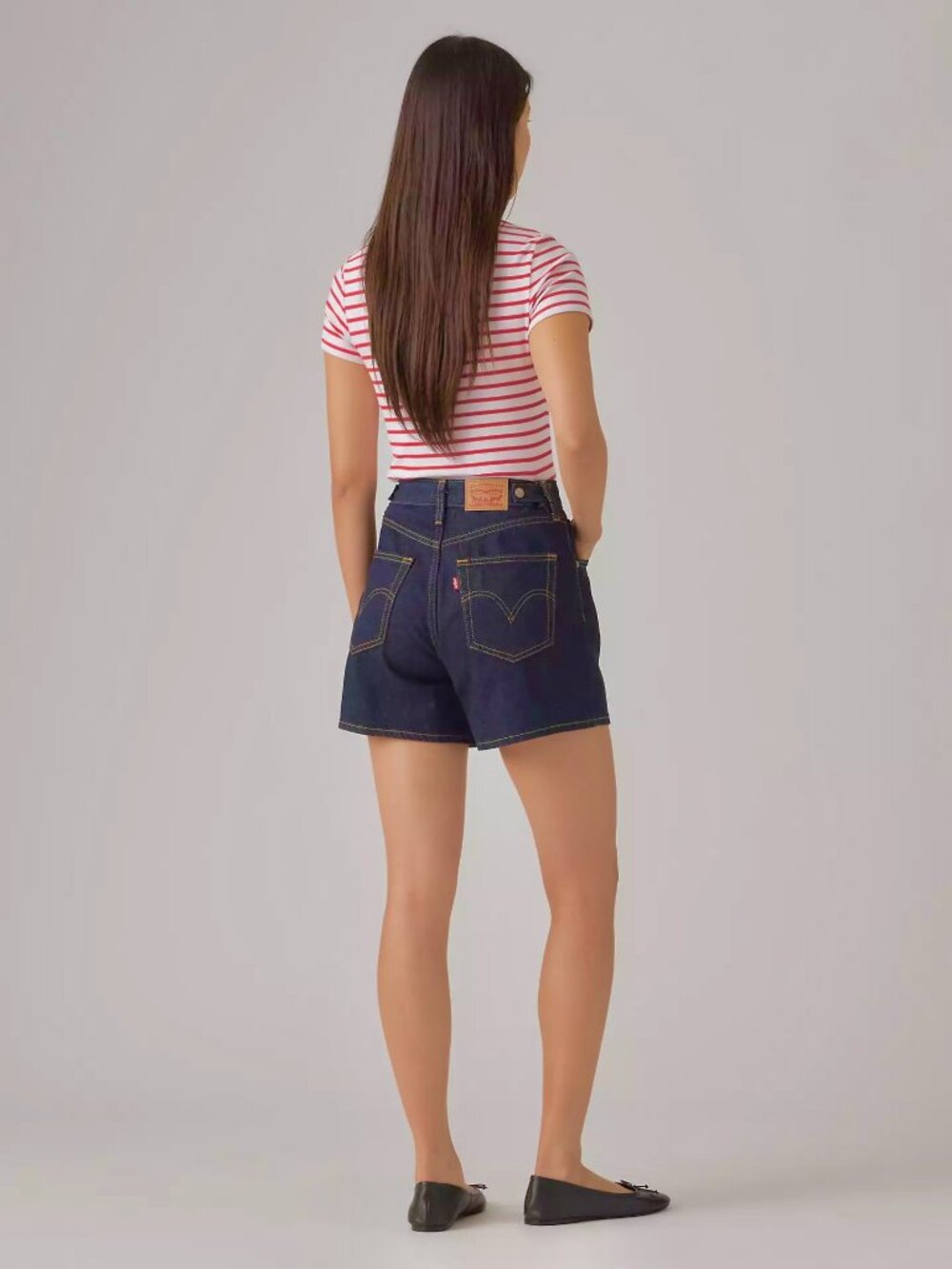 Levi's Dark Wash Denim Shorts